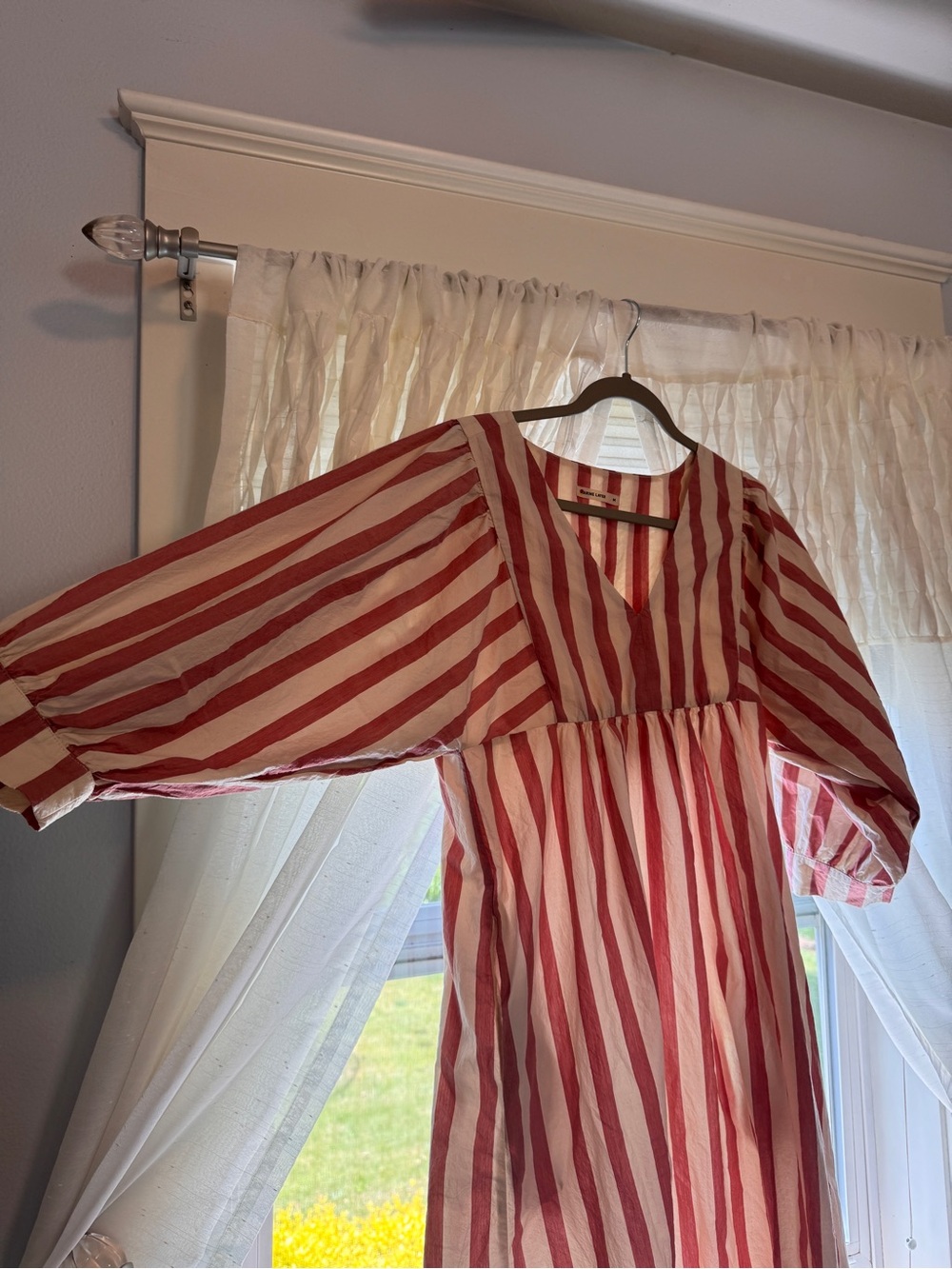 Marine Layer Red and White Striped Maxi Dress - Picture 2 of 5